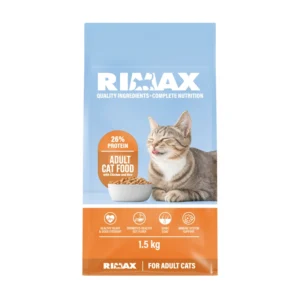 1.5kg Rimax Cat Food bag for adult cats